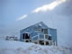 Hodder Hut in fresh snow.  /db